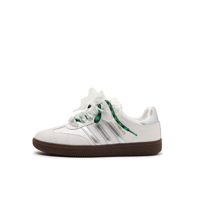 Женские туфли Dexun Retro на шнуровке из натуральной кожи – весна 2025 г., мягкие повседневные кроссовки с подошвой и поверхностью