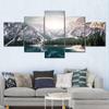 Landscape Canvas Posters Home Decor 5 Pieces Natural Lake Paintings Wall Art Scenery Pictures Modular Living Room Decor No Frame