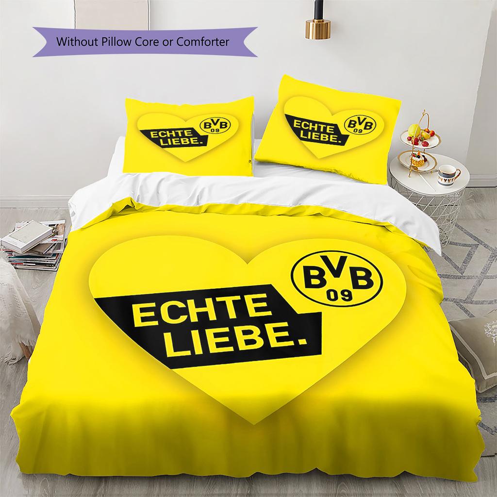 Постельное белье с узором BVB, Комплект с одеялом, Пододеяльник, Наволочка, Домашний подарок на день рождения(1 пододеяльник + 2 наволочки, без наполнителя)