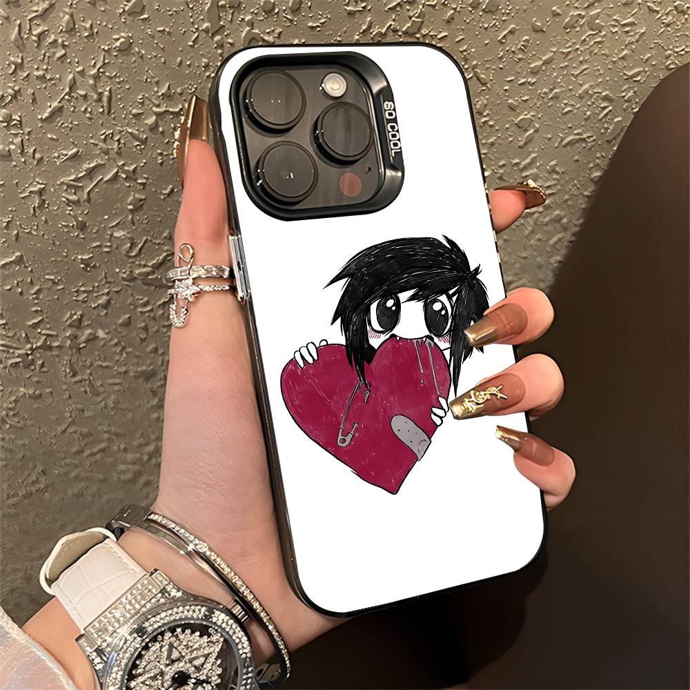 Я Люблю Эмо Парней Чехол Для Телефона Для iPhone 14,16,12,15,13,17,11,E,Pro,Max,Plus,Air,Mini Черный Мягкий Чехол