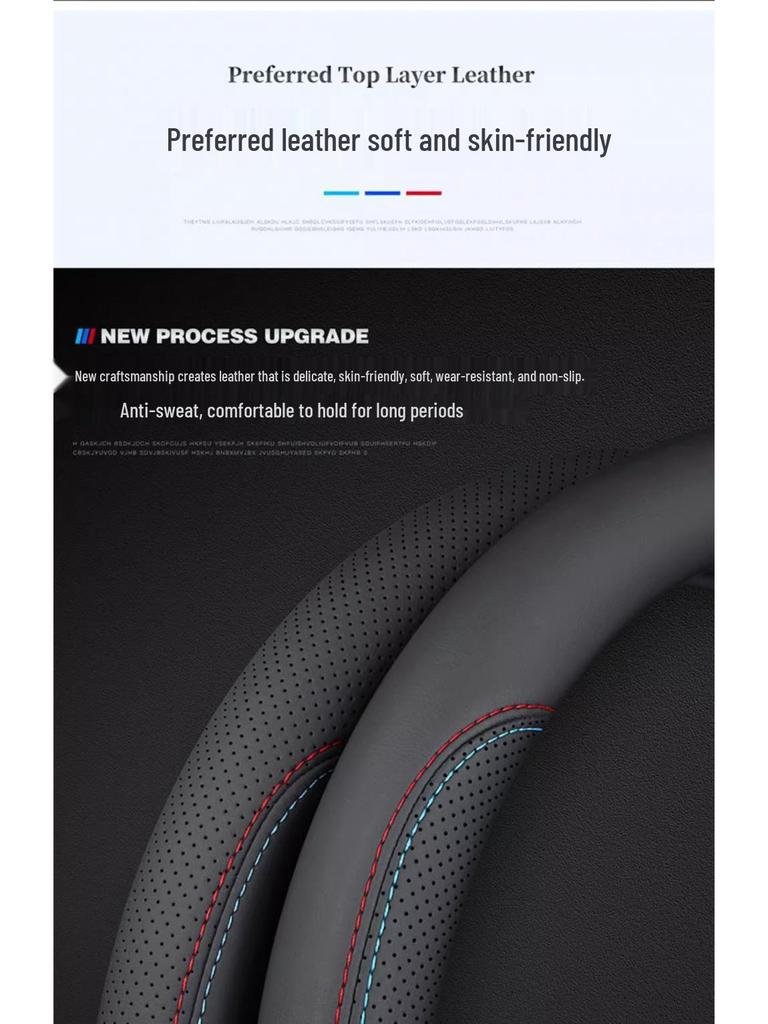 Ideal L7/L8/L9/MEGA/ONE Steering Wheel Cover: Antibacterial, Stain-Resistant, Breathable, Ultra-Thin, Original Car Color