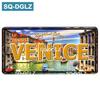 [SQ-DGLZ] Europ City 15x30см Жестяная вывеска Винтажная металлическая вывеска Декор стены бара Домашний декор Картина Таблички Арт-постер