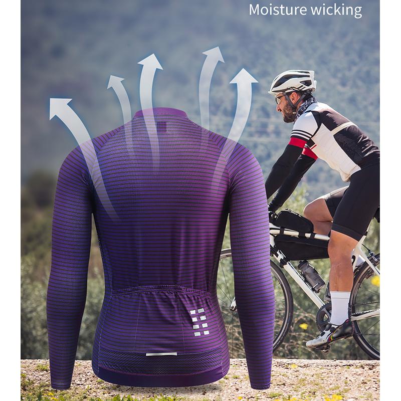 Велосипедные комплекты WOSAWE Мужские велосипедные брюки из джерси с длинными рукавами и мягкой подкладкой