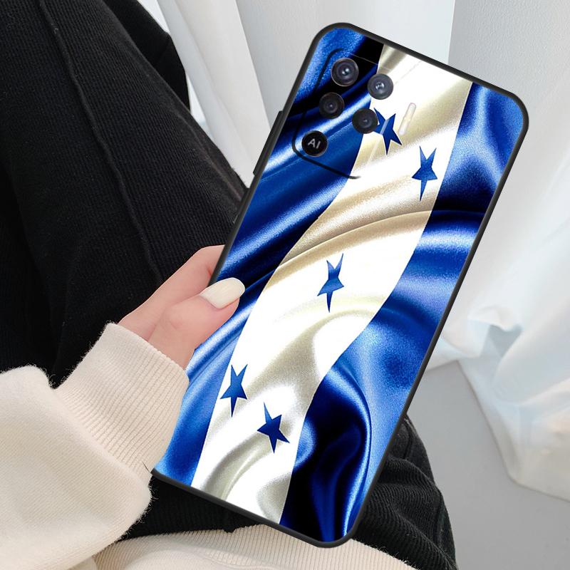 Honduras Flag Case For Oppo A18 A38 A58 A78 A98 A80 A60 A40 A96 A76 A16 A94 A74 A54 A15 A17 A57 A77 A5 Pro