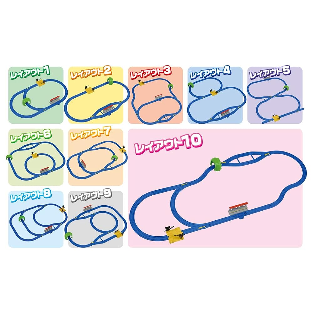 TAKARA TOMY Plarail Basic Track Set - Create 10 Layouts - Toy Train for Ages 3+