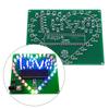 STC51 Single Chip DC4.5-5V Remote Control Heart Shaped LED Light Kit with 2mmTransparent Acrylic