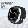 Роскошный комплект для модификации Apple Watch 10 42 мм 46 мм Корпус из нержавеющей стали Резиновый спортивный ремешок для iWatch Series 10 42 мм 46 мм