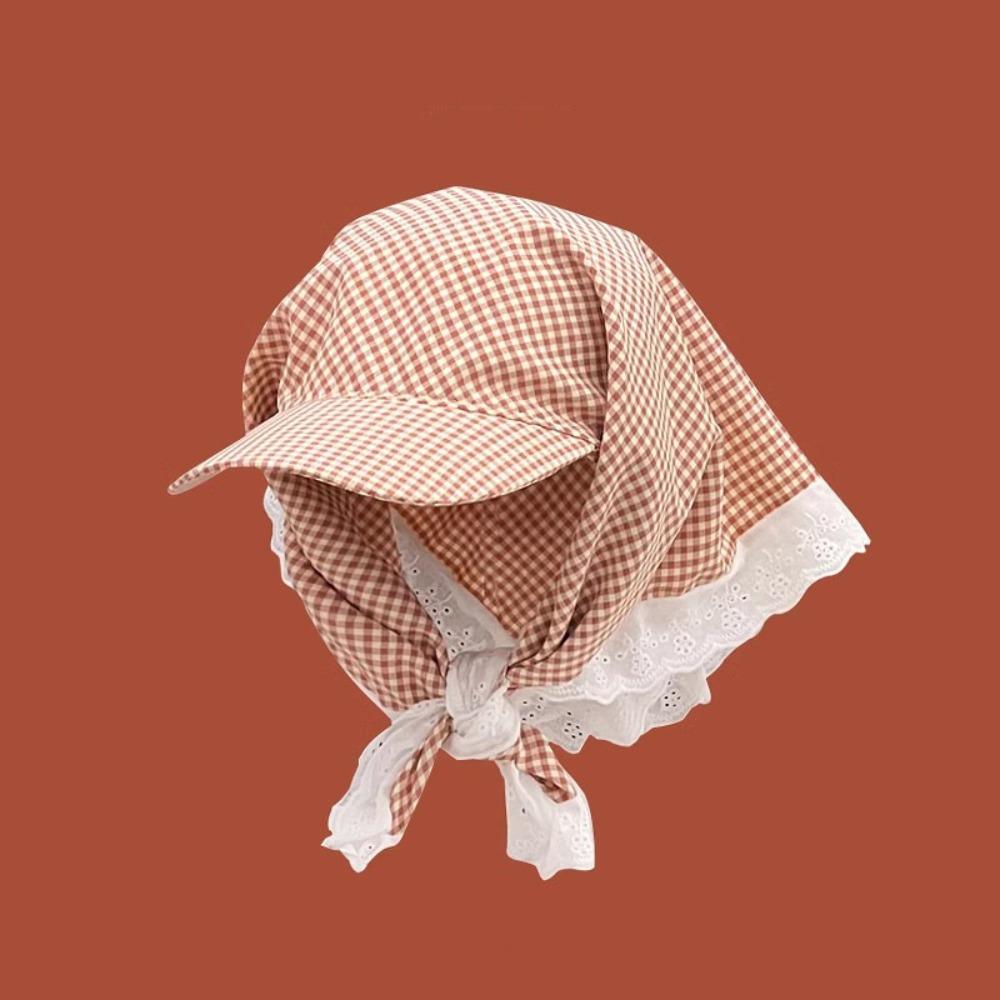 Кепка-платок с кружевным краем, бейсболка с защитой от ультрафиолета, модная шляпа от солнца, весна