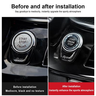Кнопка переключения двигателя Crystal Start Stop для BMW G30 G12 G08 F10 F20 F06 F12 F32 F33 F36 F30 Крышка кнопки переключения Автомобильные аксессуары