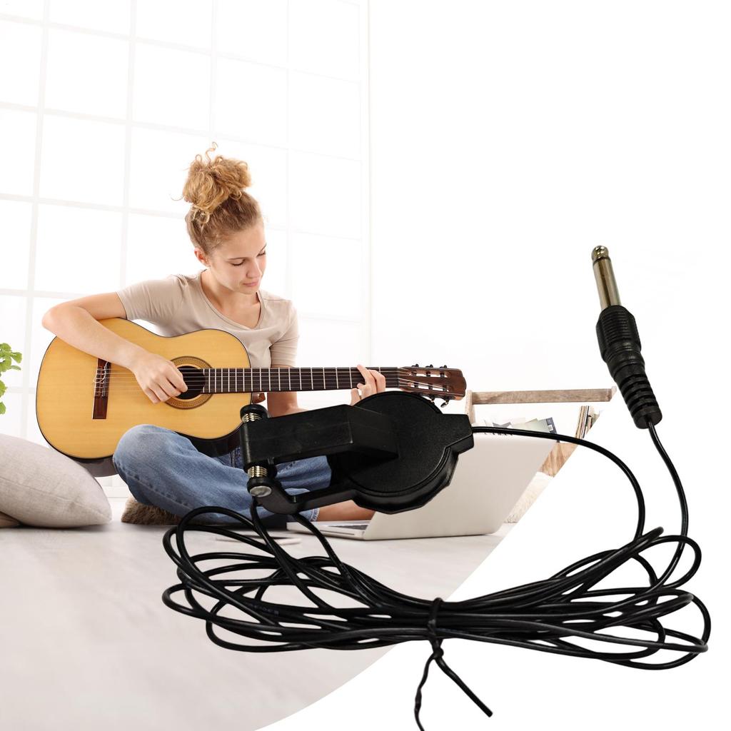 Звукосниматель для акустической гитары Накладной звукосниматель для акустической гитары Помощь для игры на струнных инструментах Аудиоаксессуары для репетиций, сцены