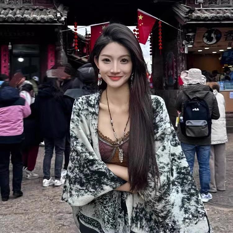 Scarf Women'S Autumn And Winter New Item Cashmere Blend Double-Sided Color Warm Shawl Thick Long Scarf High-End Sense Fashionable And Versatile