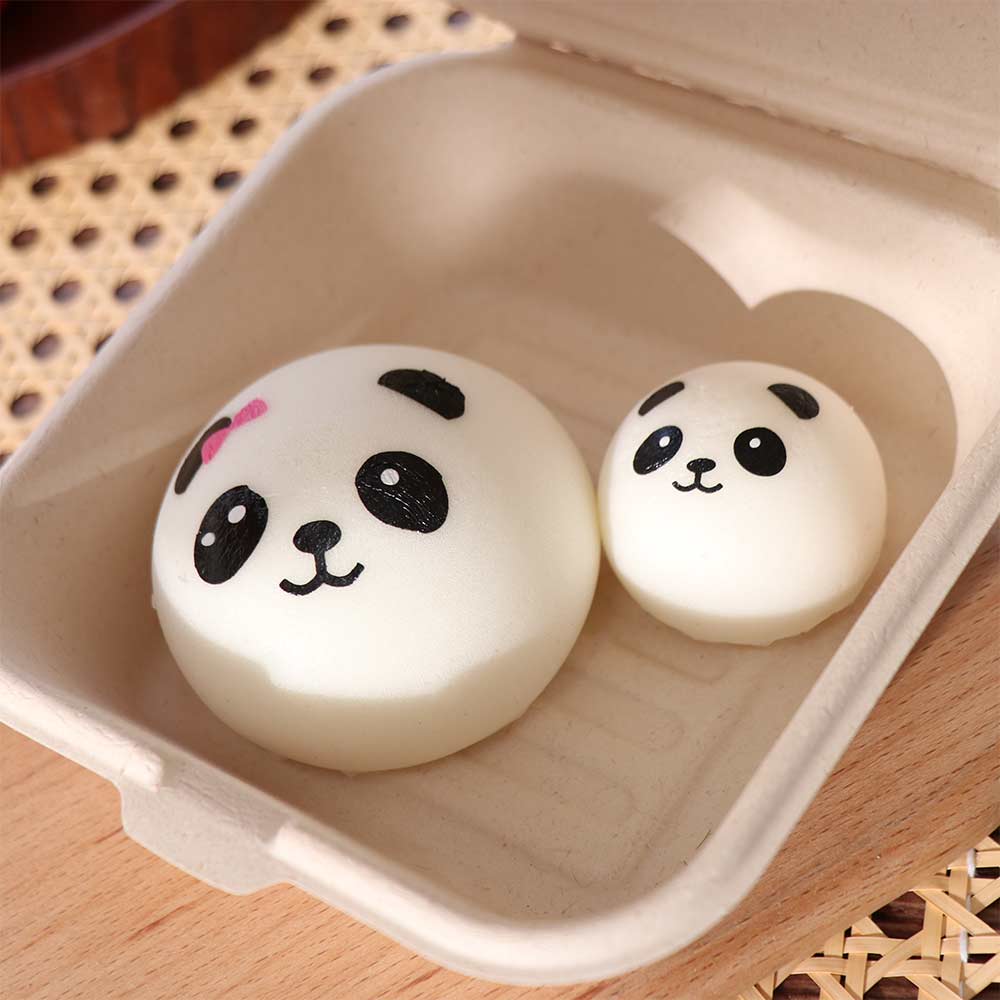 Charm Simulation Jumbo PU Toys Kawaii Soft Bread Straps Squeeze Toys Silicone Panda