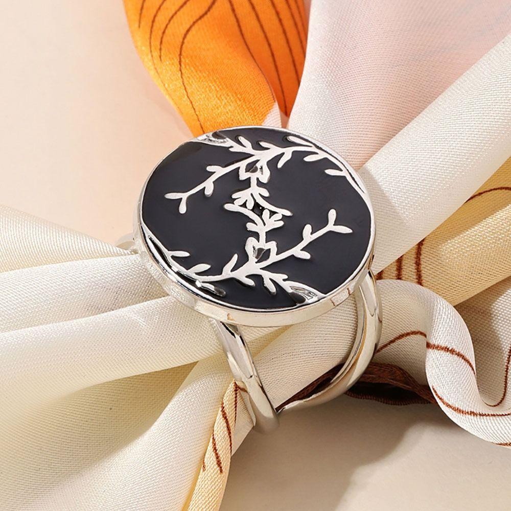 Сплав Пряжка для шарфа Черный/Белый Фиксирующая пряжка для шали Высококачественные булавки для шарфа