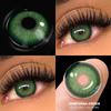 Green Contact Lenses 14.2mm Natural Size Colored Eyes Gray Pupils Yearly For Daily Wear Fashion Accessories