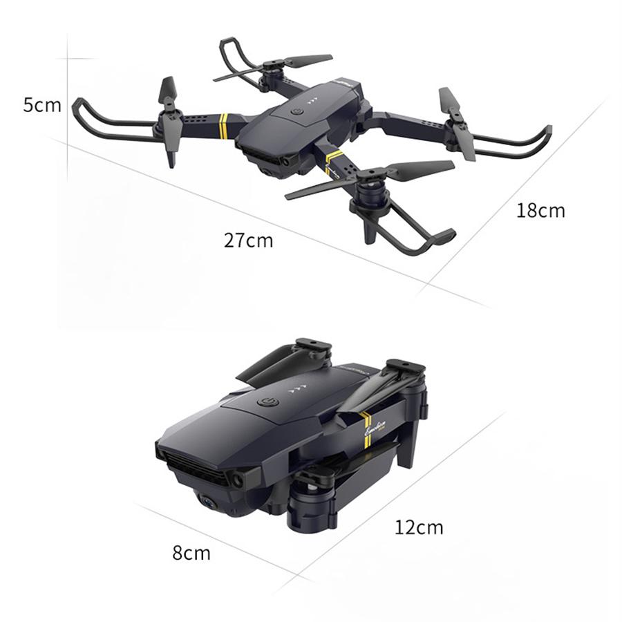 WIFI FPV 4K HD Двойные камеры Встроенный аккумулятор Складной Селфи RC Квадрокоптер Дрон