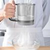 Мука просеиватель с ручным приводом, мелкая сетка, просеиватель с ручным приводом одним нажатием, полуавтоматическое сито для сахарной пудры, чашка, ручной кухонный инструмент для выпечки