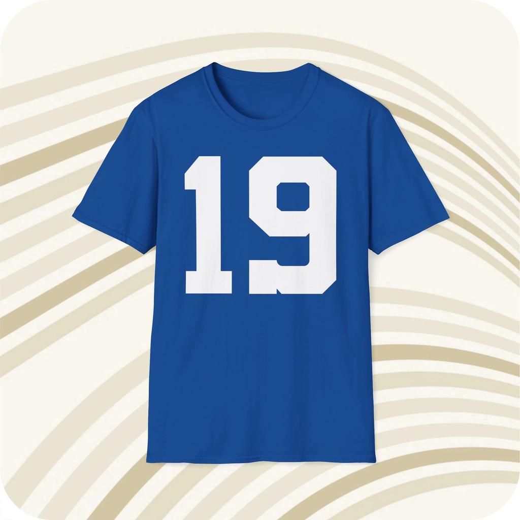 Футболка с майкой Джонни Юнитаса #19 Baltimore Colts - Печать спереди и сзади