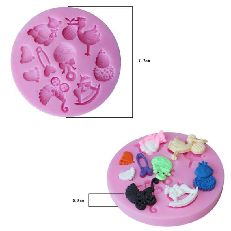 Силиконовая форма для детского душа, форма для торта, форма для выпечки шоколада, сахарный декор