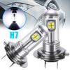 2x H7 80W 3000LM LED Car Headlight Fog DRL Driving Lamp Bulb 6000K White