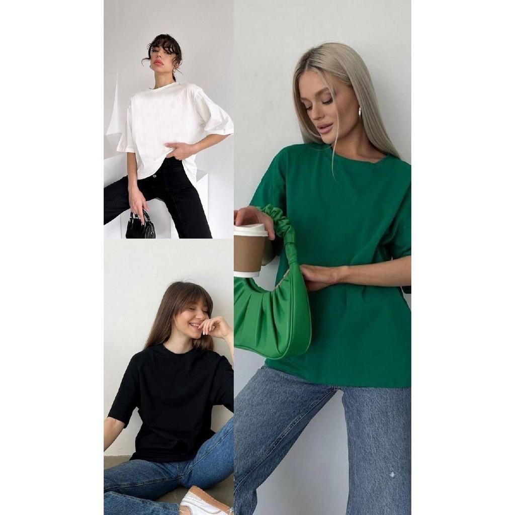 Черная хлопковая футболка унисекс с круглым вырезом для бойфренда большого размера