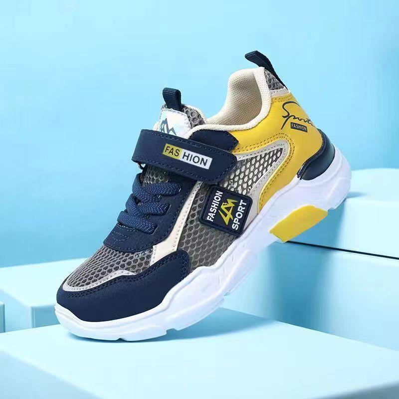 2025 Middle and Older Children's Casual Shoes Casual Mesh Leather Sports Shoes Sports Shoes Boys Classmates Boys Running New