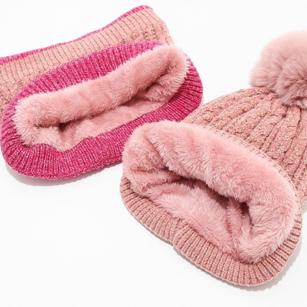 Windproof Winter Hat Scarf Gloves Knitted Toddler Winter Hat New Knitted Hat Set Winter Season