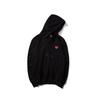 22SS Winter Play Comme Des Garcons Hoodie Fleece Loose Sweatshirt Men Women Couple