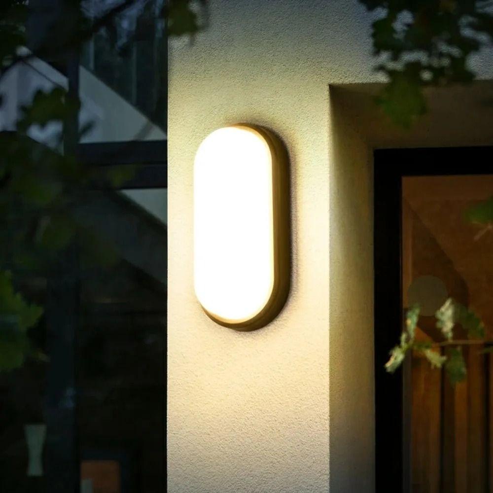 Surface Mounted LED Wall Lamp Moistureproof Yard Lamp Sconce Lighting Wall Mount Light Bathroom