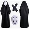Halloween Anime Cartoon Kaonashi Spirited Away No Face Man Cosplay Costume Mask Gloves Faceless Set Party Performance Costume