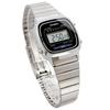 CASIO LA670WD-1 Women's Watch, Black and Silver, Resin Case, Water Resistant, Alarm, Stopwatch