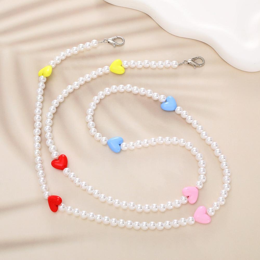 Beaded Pearl Strap Crossbody Chain DIY Doll Chain Portable Bag Chain