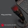 Gaming USB for PC Computer Mic Portable Plug and Play Beginner Online Chat Condenser
