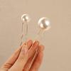 Women Wedding Metal Bridal Pearl Hair Stick U-shaped Hairpin Hair Style Tools Hair Accessories