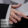 Banyan Tree S925 Silver Adjustable Double-Layer Cold Style Ring for Women