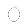 [Silver 925] Black Spinel Gem Necklace (Short Ver.)