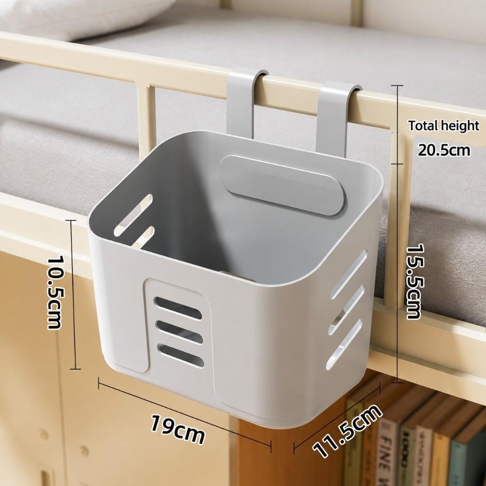 Plastic Hanging Storage Basket Wall Mounted Bedside Organizer New Hanging Basket Bedroom