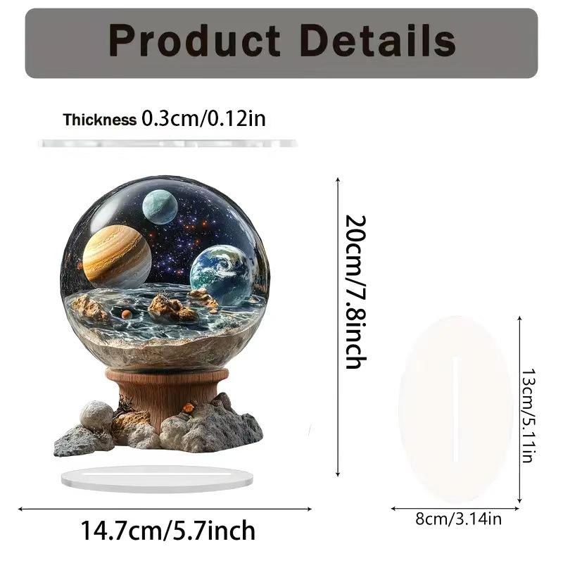 Акриловое украшение для столешницы мечети на праздник Ид - графический дизайн 2D - для дома и витрин, идеальный подарок на Рамадан и Пасху.