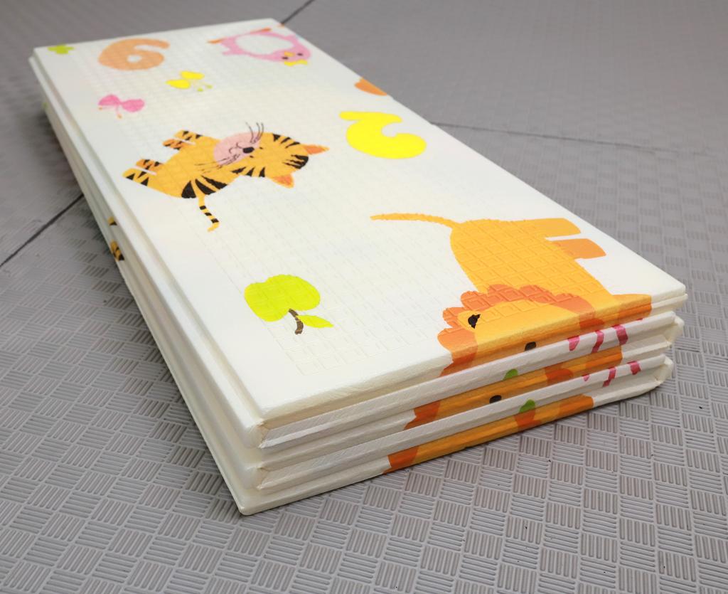 Складной коврик 200x180x1см - обезьяны/жираф