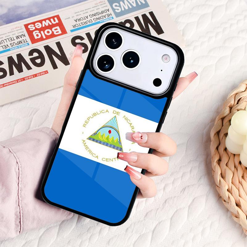 Nicaragua Flag Phone Case For IPhone 17 16e 15 14 13 12 11 Pro Max Air Mini Soft Protective Cover