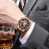 Sports Watch Men'S Multifunctional Hollow Calendar Large Dial Quartz Watch
