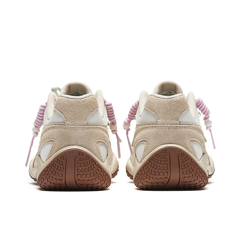 Anta Уличные Модные Спортивные Нескользящие Износостойкие Ретро Удобные Низкие Повседневные Кроссовки Детские Кроссовки Светло-Дымчато-Серый Цвет Слоновой Кости 122628885-4