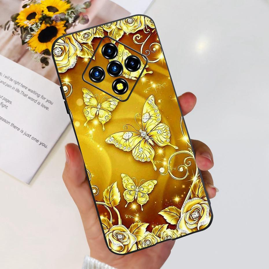 Красивый Расписной Чехол Для Infinix Zero 8 8i X687 X687B Мягкий ТПУ Задняя Крышка Для Infinix Zero8 Zero8i Черный Силиконовый Чехол Для Телефона