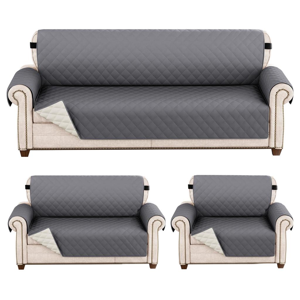 Waterproof Sofa Cover Quilted Anti-wear Couch Covers for Dog Pet Kids Recliner Armchair Furniture 1/2/3/4 Seater Protect