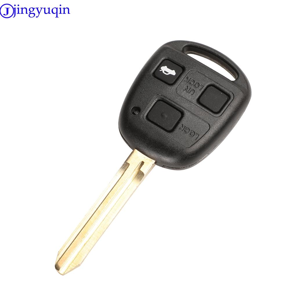 Jingyuqin Toy43 Toy48 2/3 кнопки чехол для автомобильного ключа чехол для Toyota Avensis Corolla для Lexus Rav4 с резиновой прокладкой