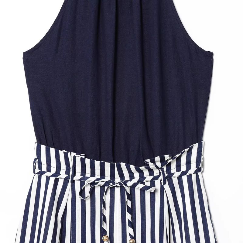 Araltay New Arrival Fashion Style Women's Fashion All-Match Minimalist Linen Blended Long Jumpsuit 8445667