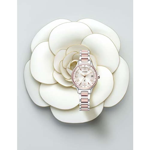 Citizen Xrossea EC1165-51W Eco-Drive Radio-Controlled Watch, Titania Line Happy Flight Series, Women's