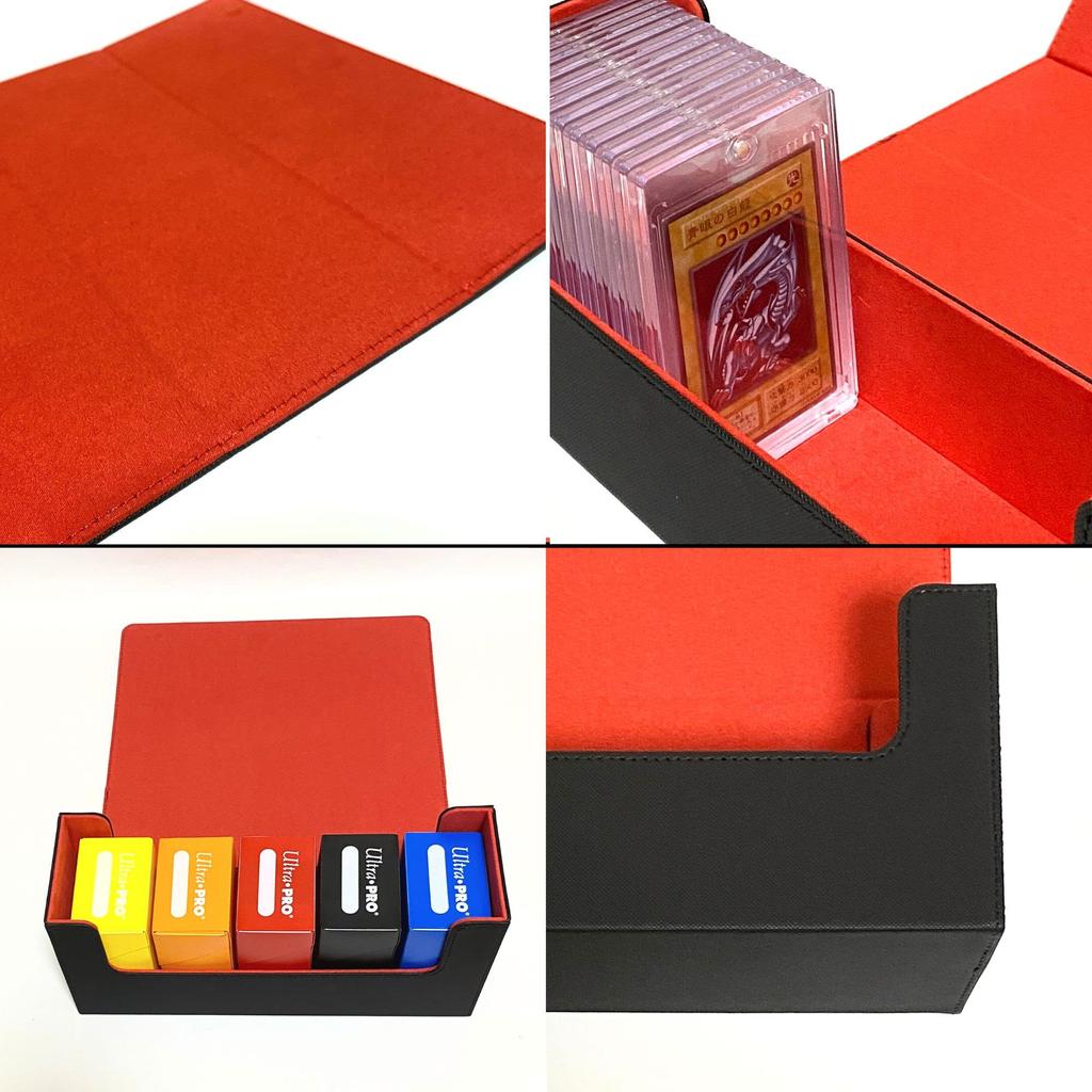 Ящик для хранения SPICA Идеальный размер для магнитного загрузчика Кейс для хранения коллекционных карточек Хранение x - - - - (Черный Красный)