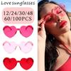 Women's Heart Sunglasses Wholesale 12-100PCS Wedding Bachelorette Bridesmaid Beach Party Multi-Color Photo Props Gifts