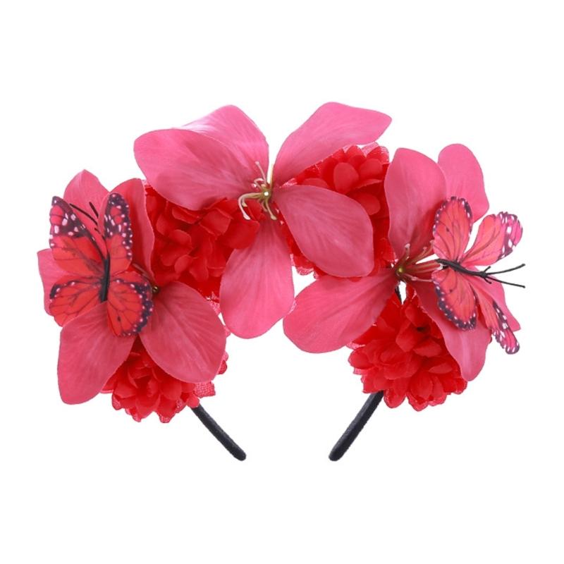 Ободок-fascinator с бабочкой Королевская бабочка Ободок с бабочкой Короны Головной убор для женской чайной вечеринки Костюм на Хэллоуин