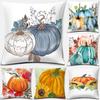 Pumpkin Halloween Thanksgiving Printing Series Pattern Pillowcase Square Pillowcase Home Office Decoration Pillowcase